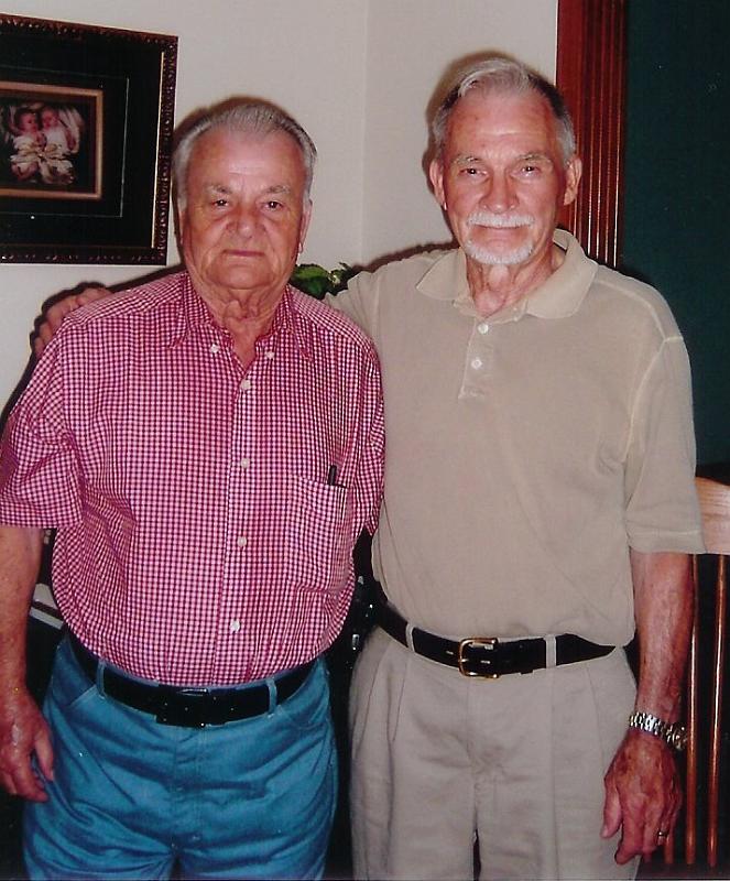 genejim.jpg - Gene Clark and Jim Clark, Brothers. Picture taken at Kent and Terri Clark's house, July 3, 2005.