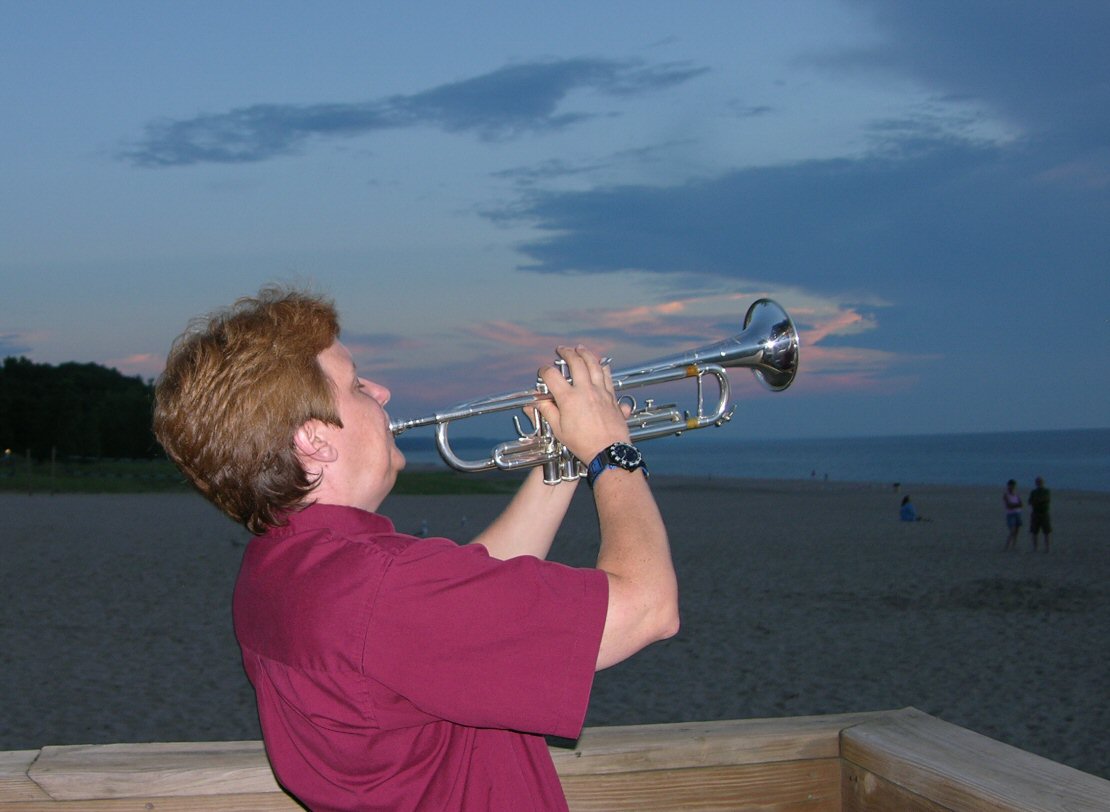 Bugler at Weko Beach